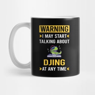 Warning Djing DJ Disc Jockey Deejay Mug